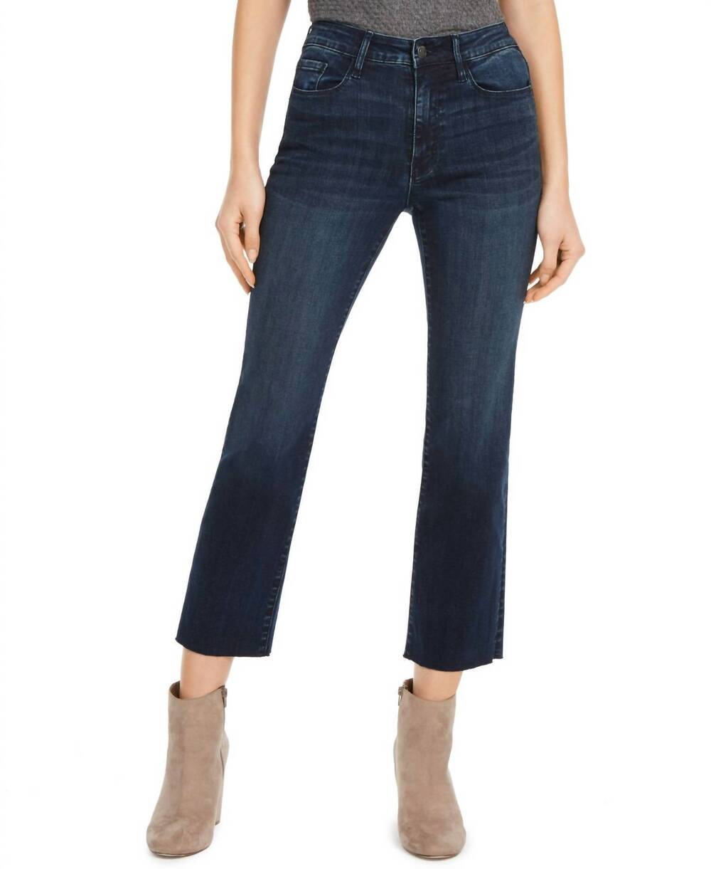 NEW NUMERO women's cropped mid rise jeans in blue